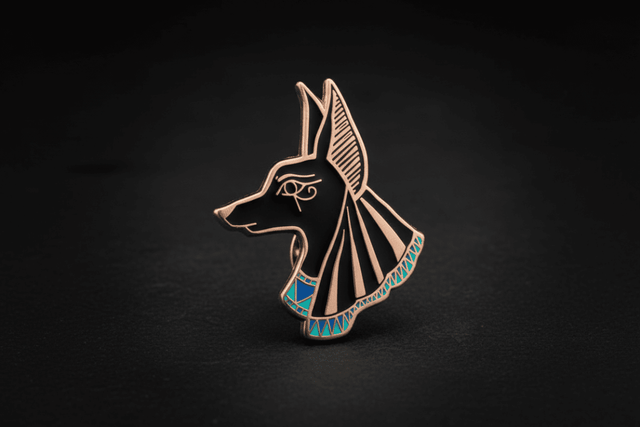 Anubis enamel pin