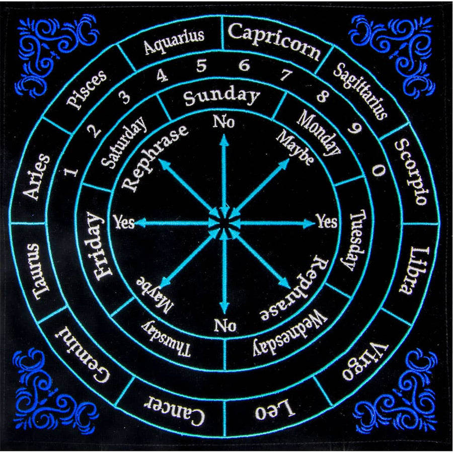Astrology Pendulum Mat – Color-Coded Divination Cloth