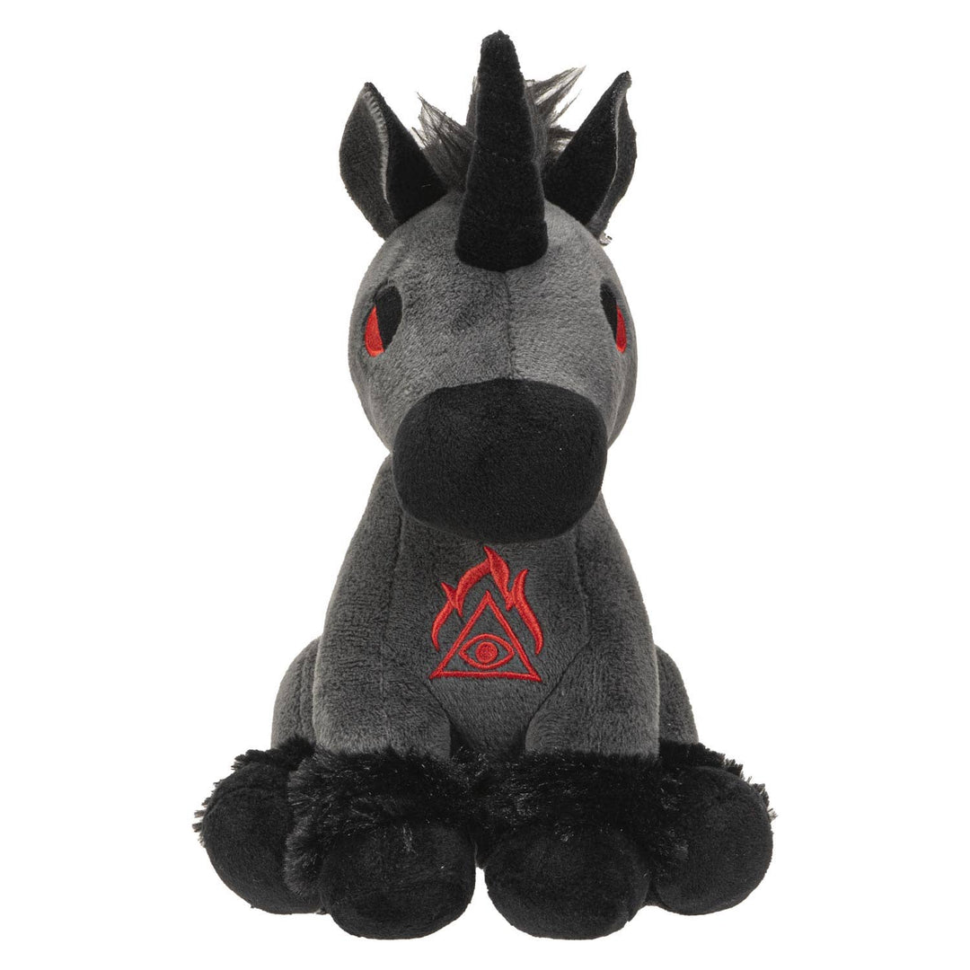 Hellion Black Unicorn Plush