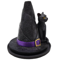 Witches Hat Cat Incense Burner