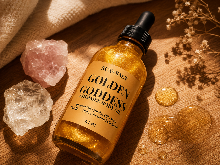 Golden Goddess Shimmer Body Oil – 3.7 oz.