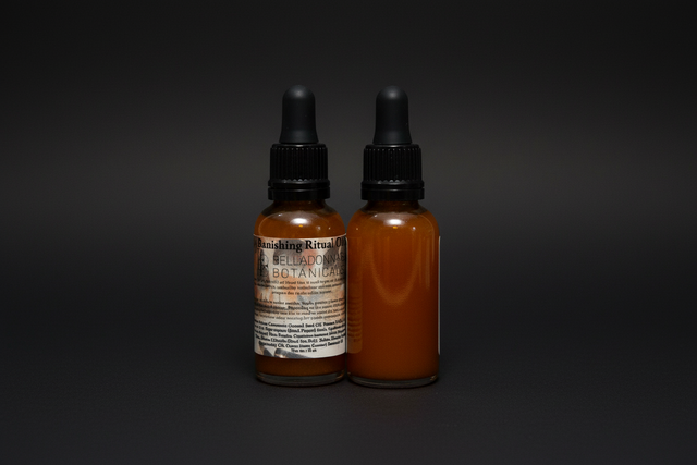 Banishing ritual oil bottle with dropper
