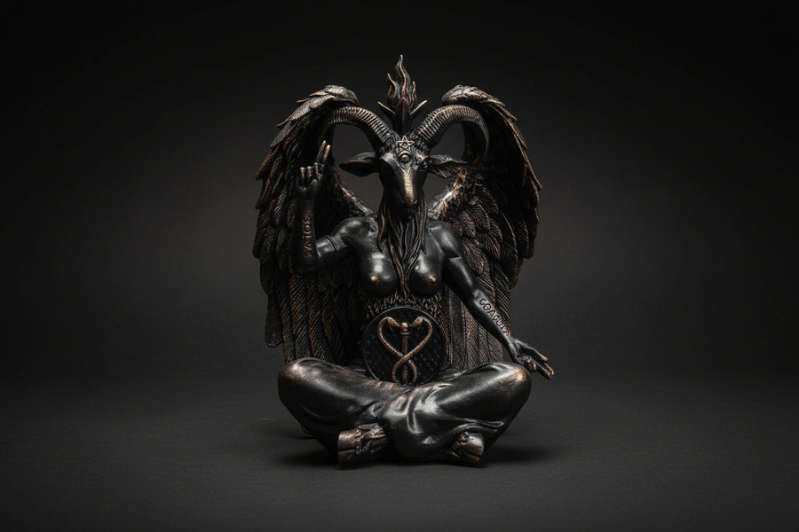 Baphomet Statue 8" – Altar Idol for Occult Devotion