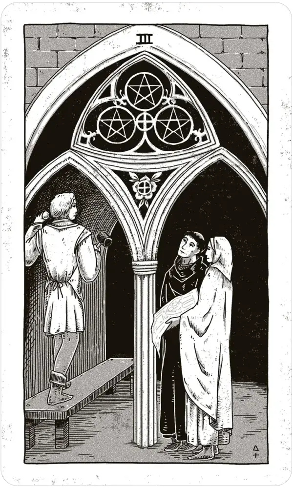 Black Ritual Tarot card artwork view 6
