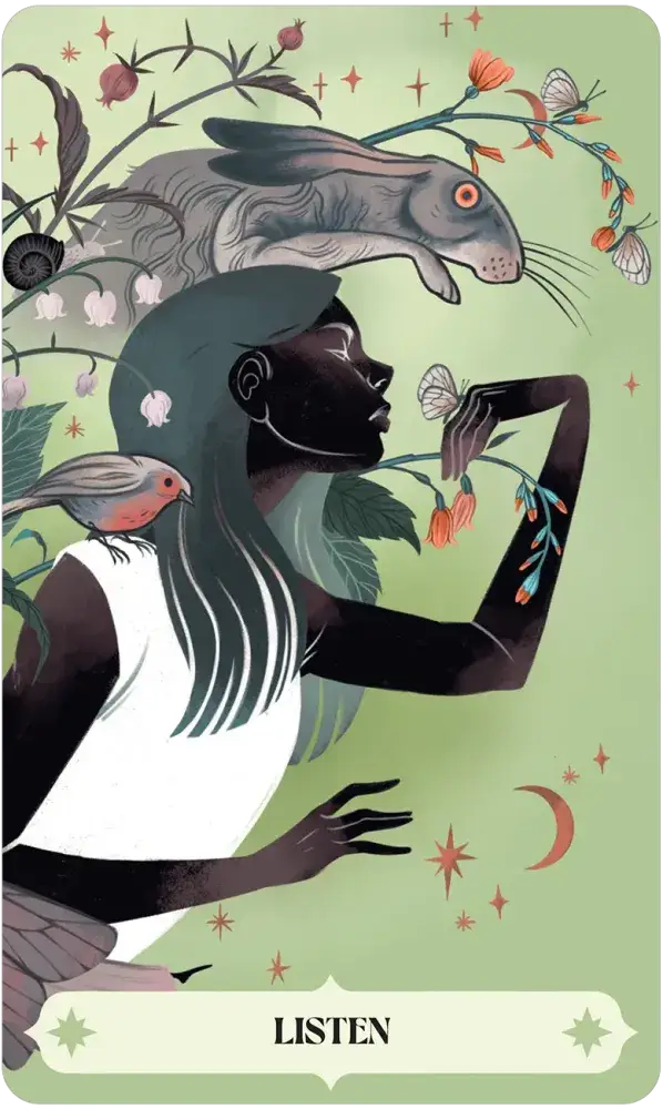 Herbana Witch Oracle card artwork view 3