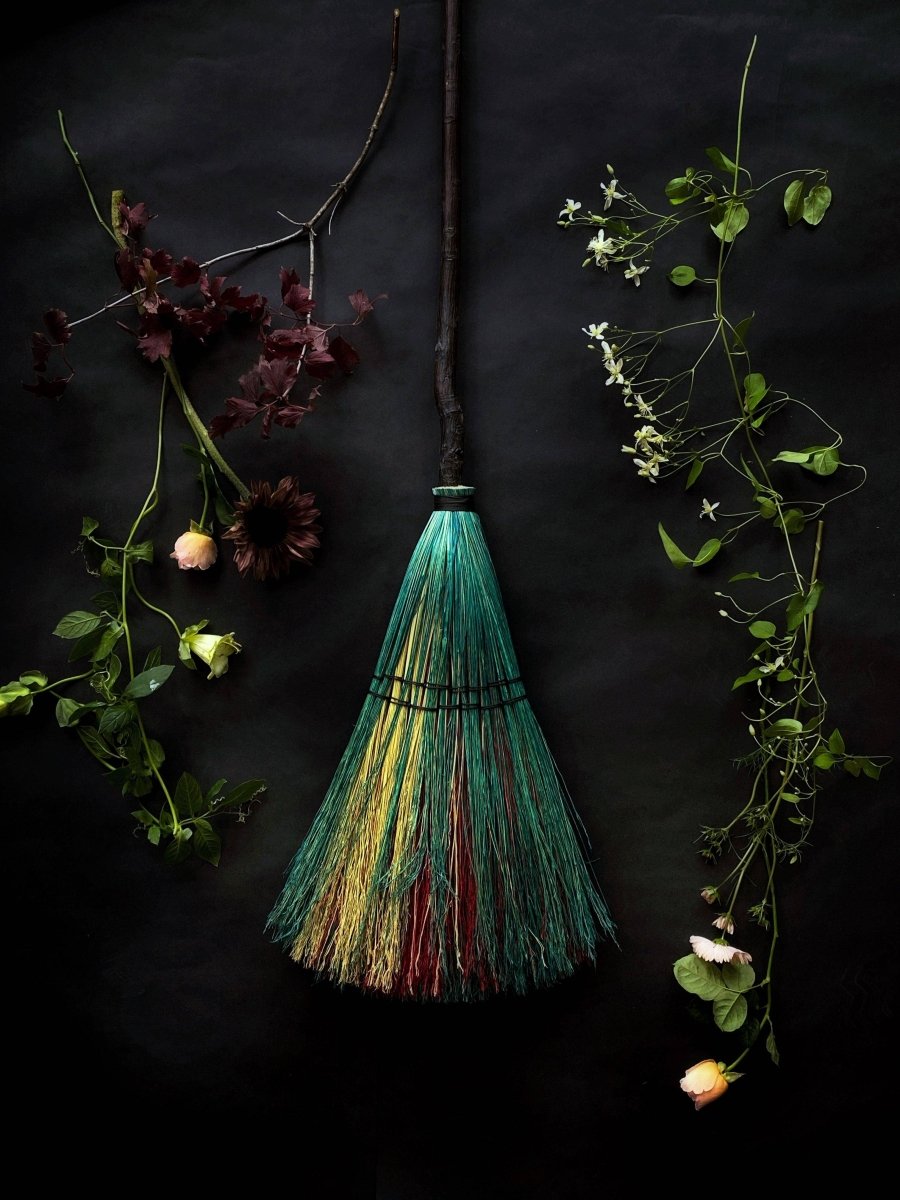 Big Boss besom broom shown upright