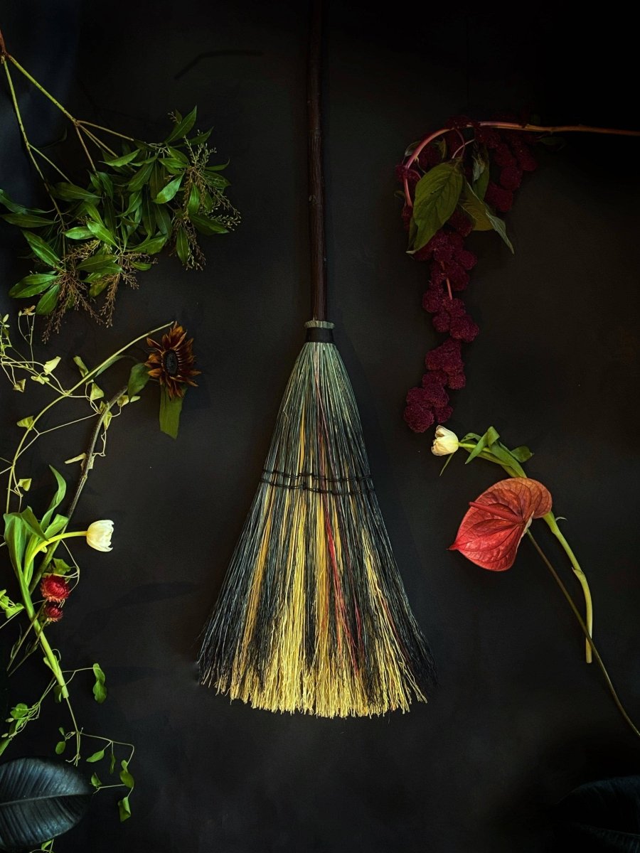 Big Boss ritual broom full-length view