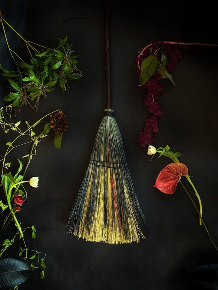 Big Boss ritual broom full-length view