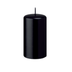 Black candle on a white background