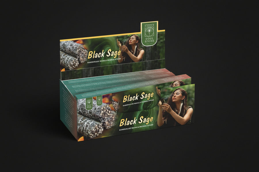 Black Sage - Hand-Rolled Masala Incense Sticks