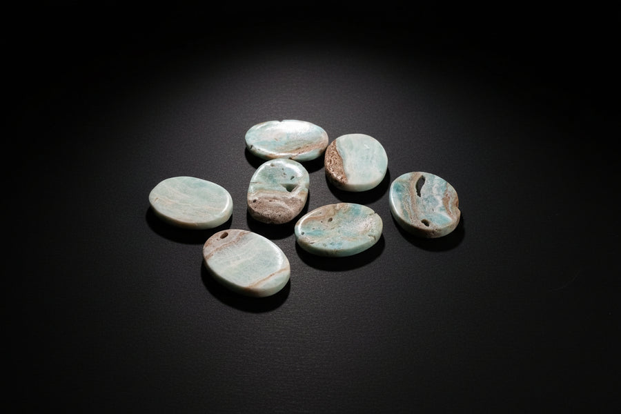 Blue Aragonite Worry Stone