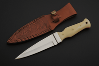 Bone Handle Athame – Fixed Blade Ritual Tool (9”)