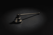 Five-inch brass candle snuffer for altar use