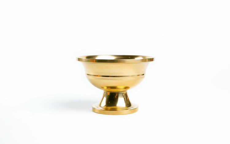 Brass Ritual Drinking Bowl – Sacred Chalice for Offerings