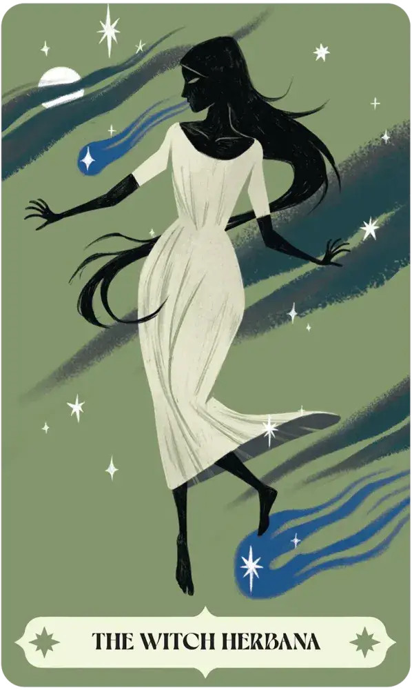 Herbana Witch Oracle card artwork view 5
