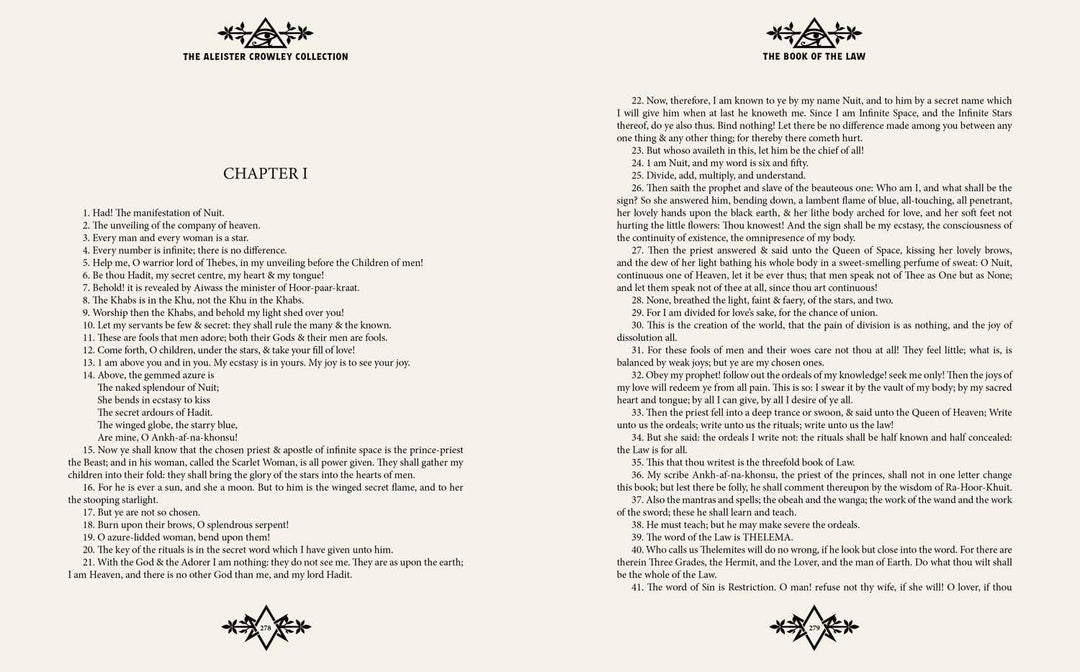 Aleister Crowley Collection interior book spread