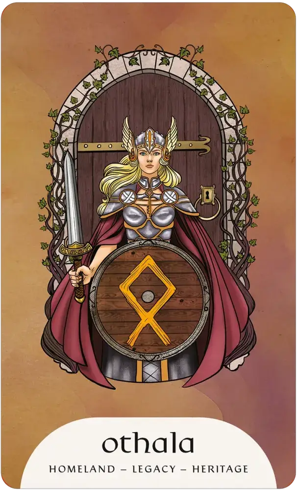 Rune Magic Oracle card showing a second rune-inspired artwork design