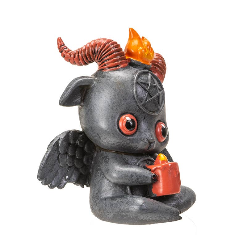 Baphy Baphomet figure alternate angle
