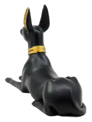 Small Egyptian Anubis statue back view
