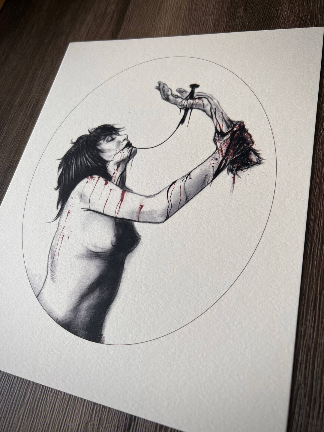 Deconstruction of Deities art print shown framed