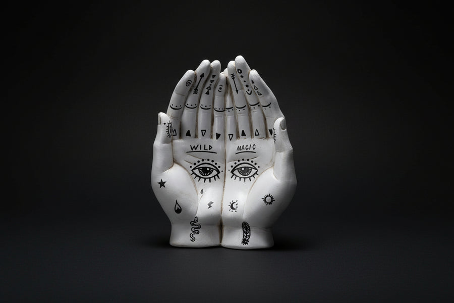 Palmistry Hands Tray — Ritual Catch Dish