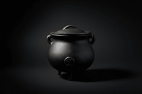 Cast Iron Cauldron 7" - Tree of Life Ritual Vessel