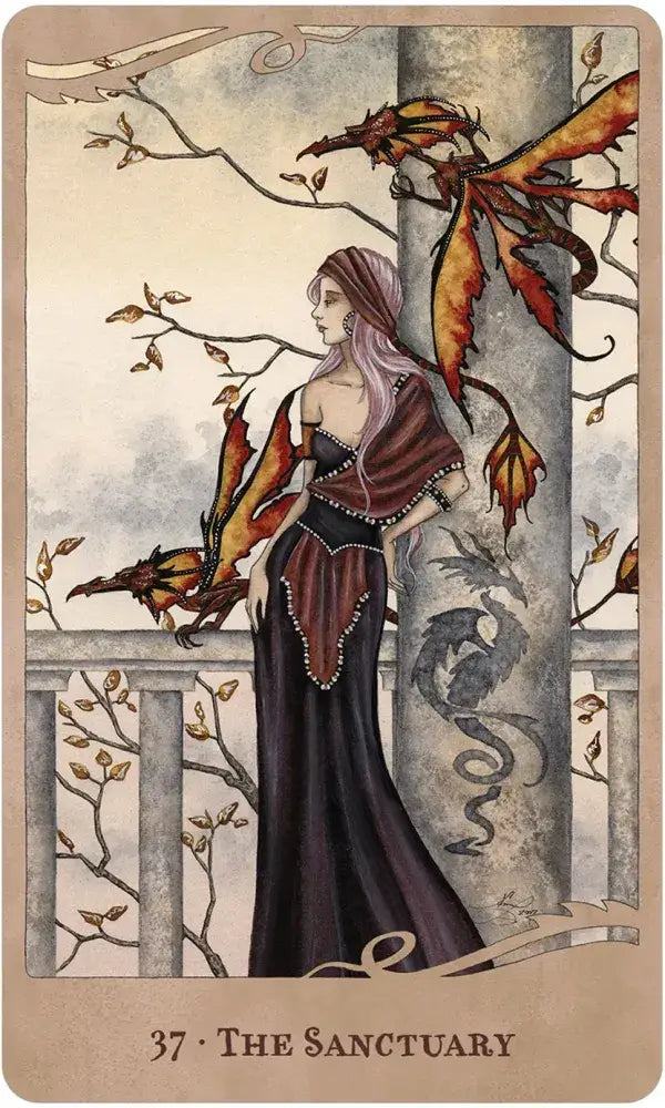 For the Love of Dragons oracle card artwork view 3