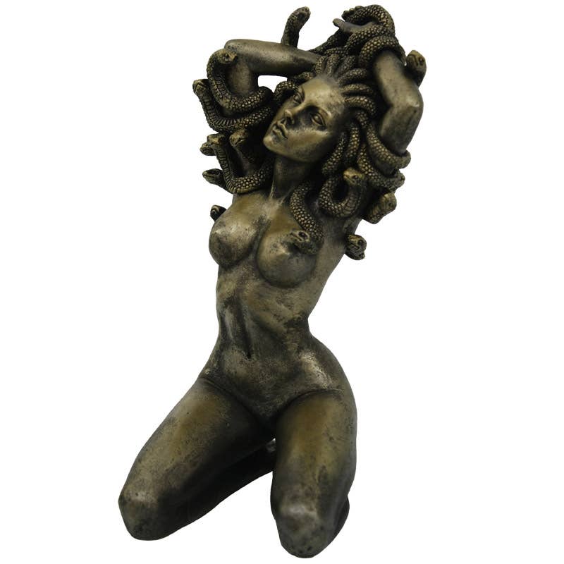 Medusa statue front view