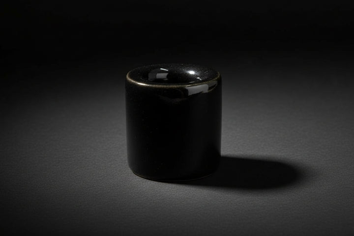plain black chime candle holder