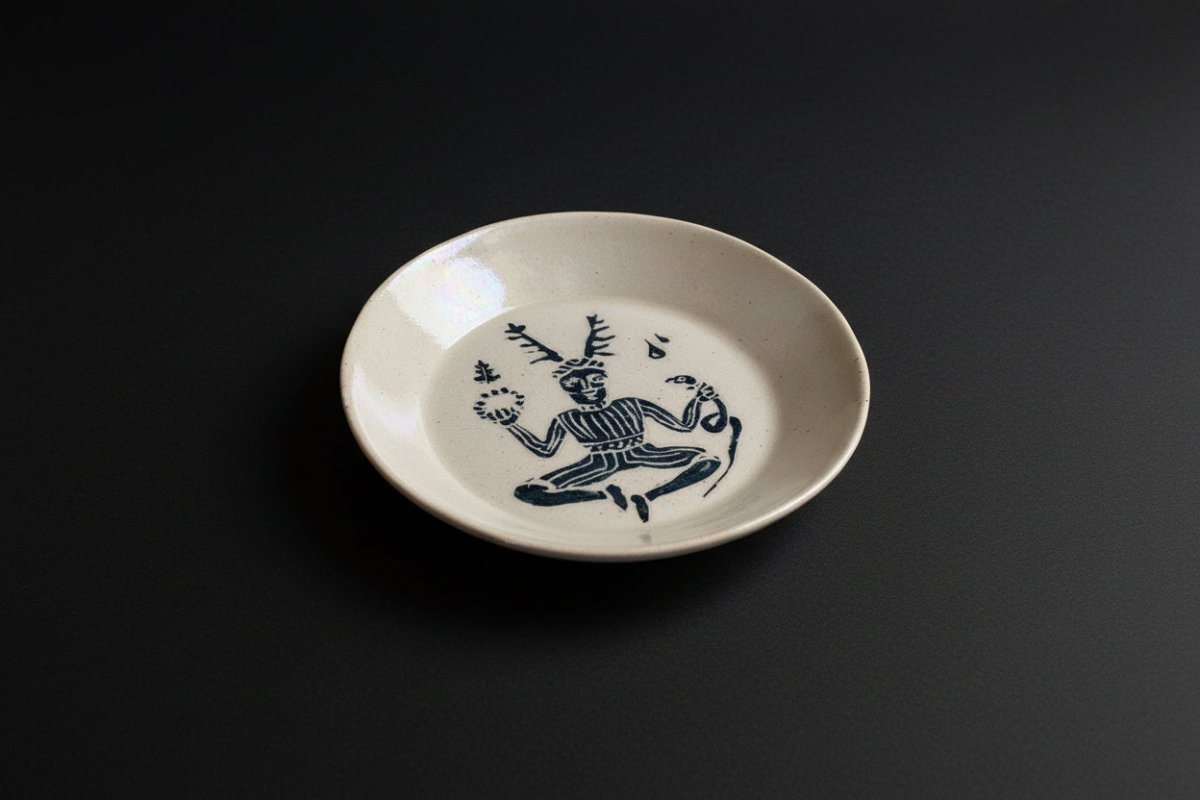 Cernunnos Offering Plate – Horned God, Nature Balance & Seasonal Rites