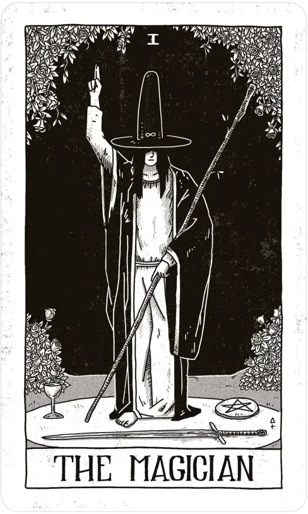 Black Ritual Tarot card artwork view 2