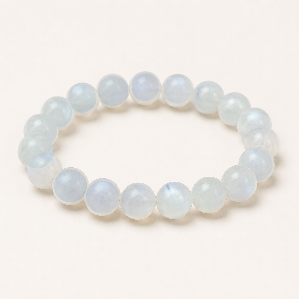 Representative stretch bracelet sold as Chameleon Quartz with polished green, violet, and smoky-toned beads; identity, color origin, treatment, bead size, and fit vary