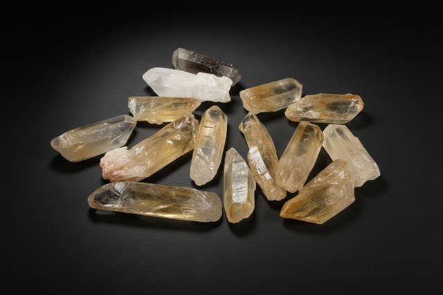 Rough yellow-to-orange quartz fragment sold as Citrine