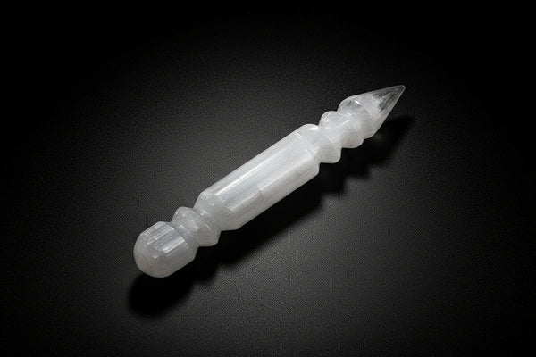 Curved Satin Spar Gypsum Wand (Selenite)