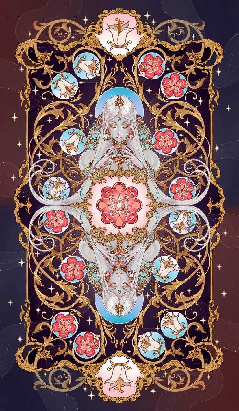 Anima Tarot The Hermit tarot card with a cloaked figure