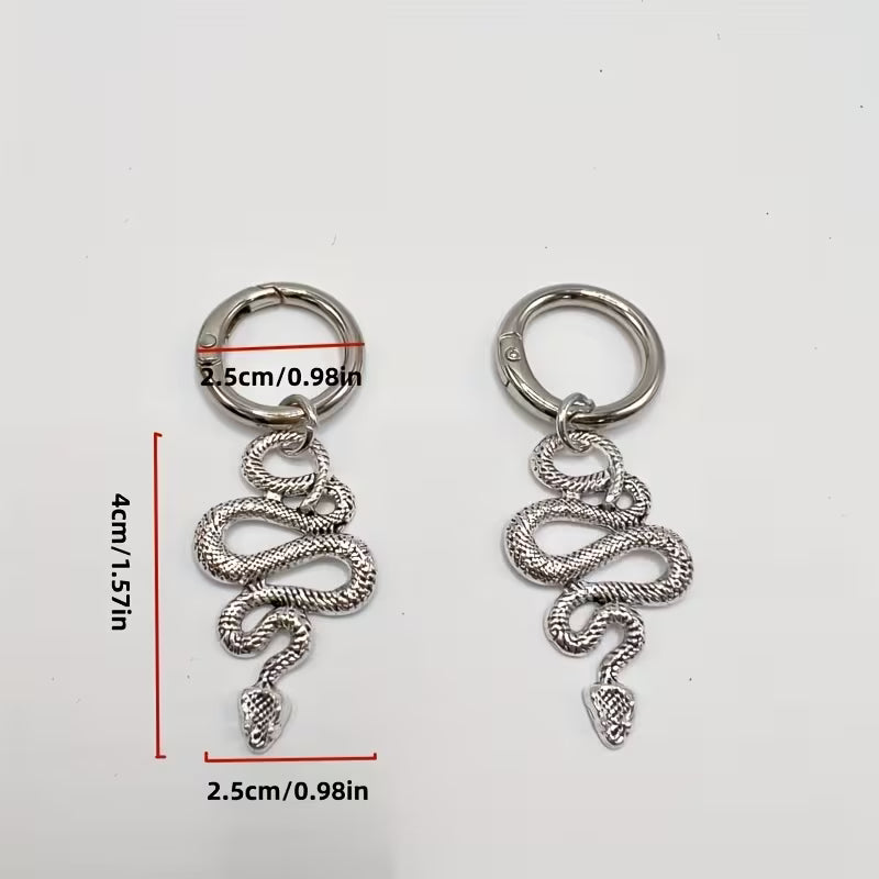 Silver Serpent Boot Charm