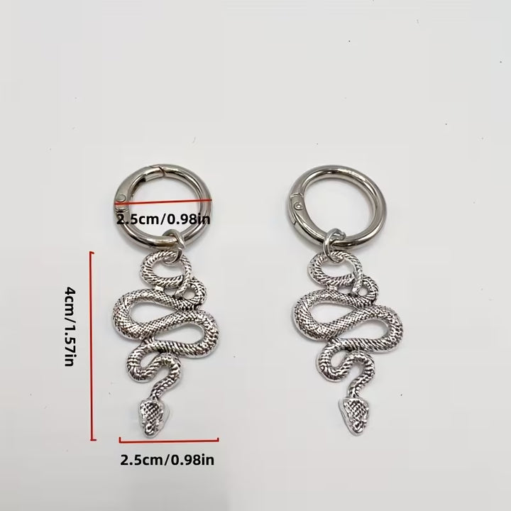 Silver Serpent Boot Charm