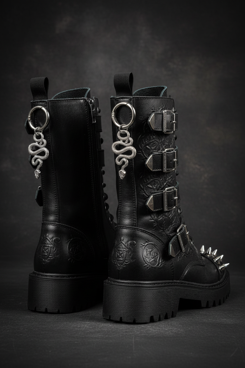 Silver Serpent Boot Charm