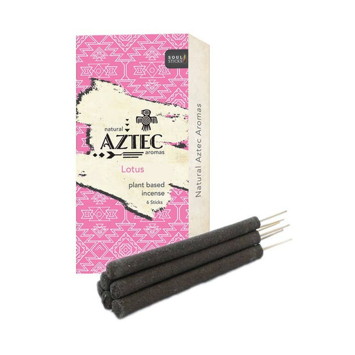 AZTEC lotus plant-based incense package front view