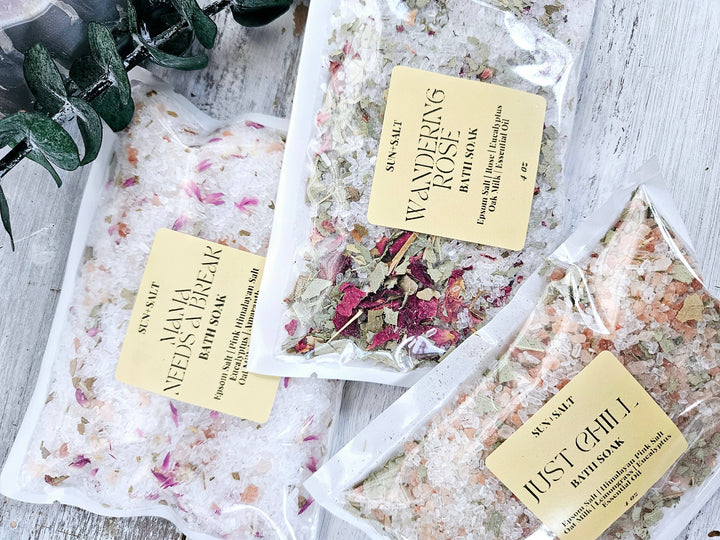 Bath Soak Gift Set – 3-Piece Bath Salt Trio