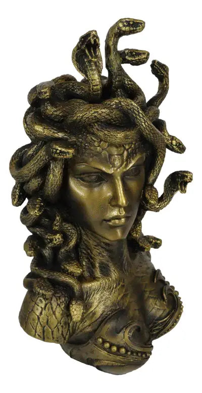 Medusa bust back view