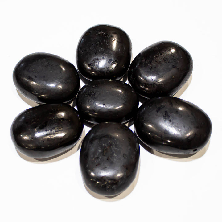 Black Tourmaline Palm Stone – Polished Stone