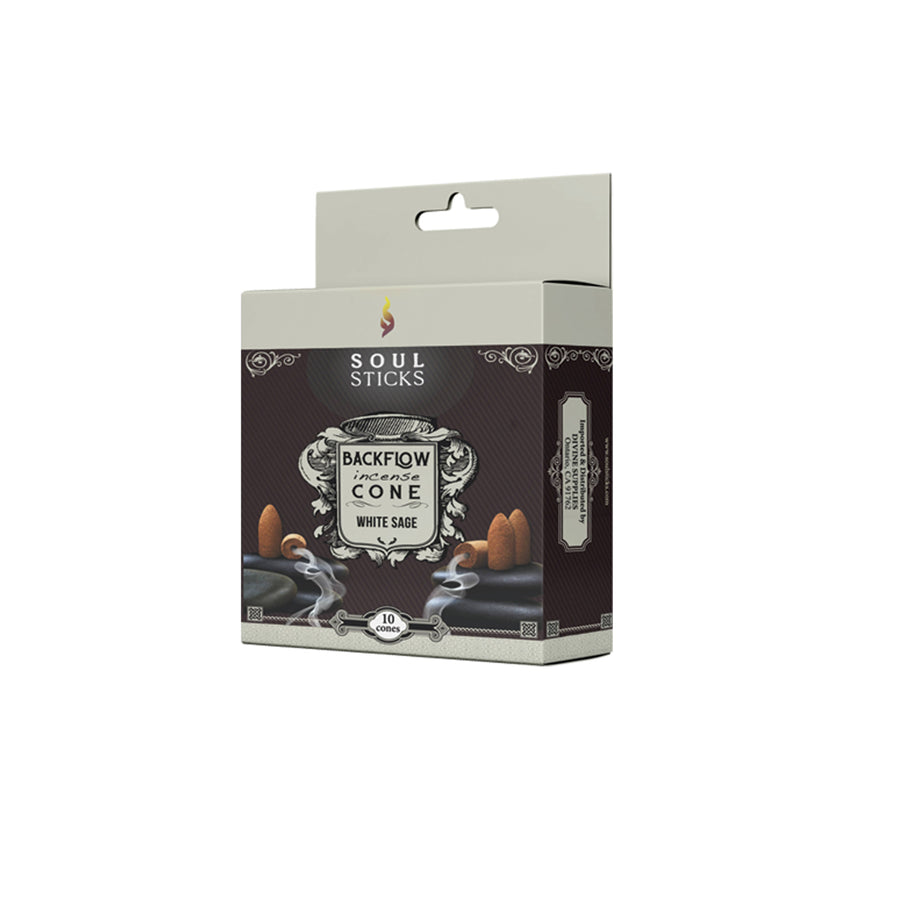 White Sage Backflow Cones -  Soul Sticks (12)