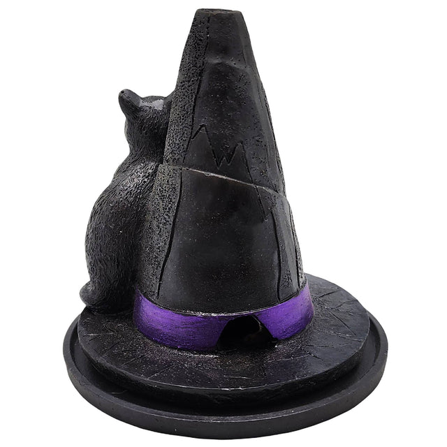 Witches Hat Cat Incense Burner
