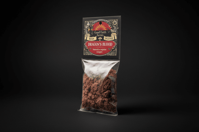 Natural Dragon's Blood resin incense in one-ounce packaging