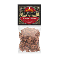 Dragon's Blood resin incense pieces and package detail