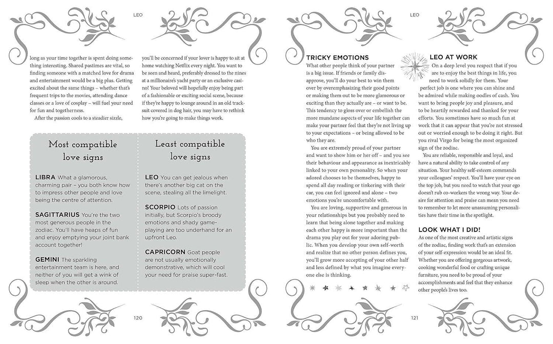 Book of Astrology Mystic Archives interior page
