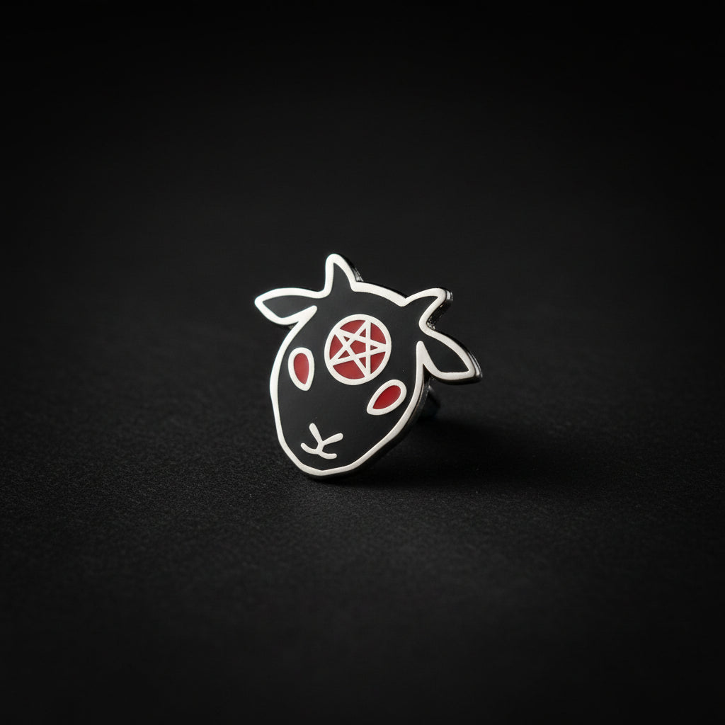 Mini Baphomet enamel pin