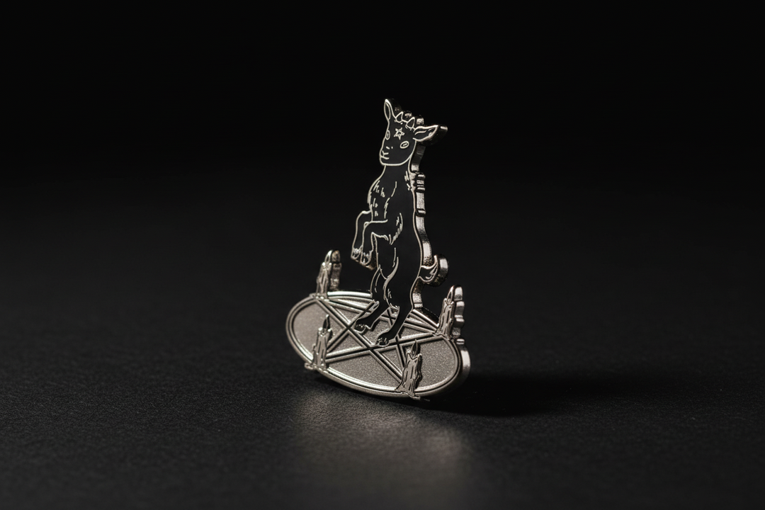 Summoning Goat enamel pin