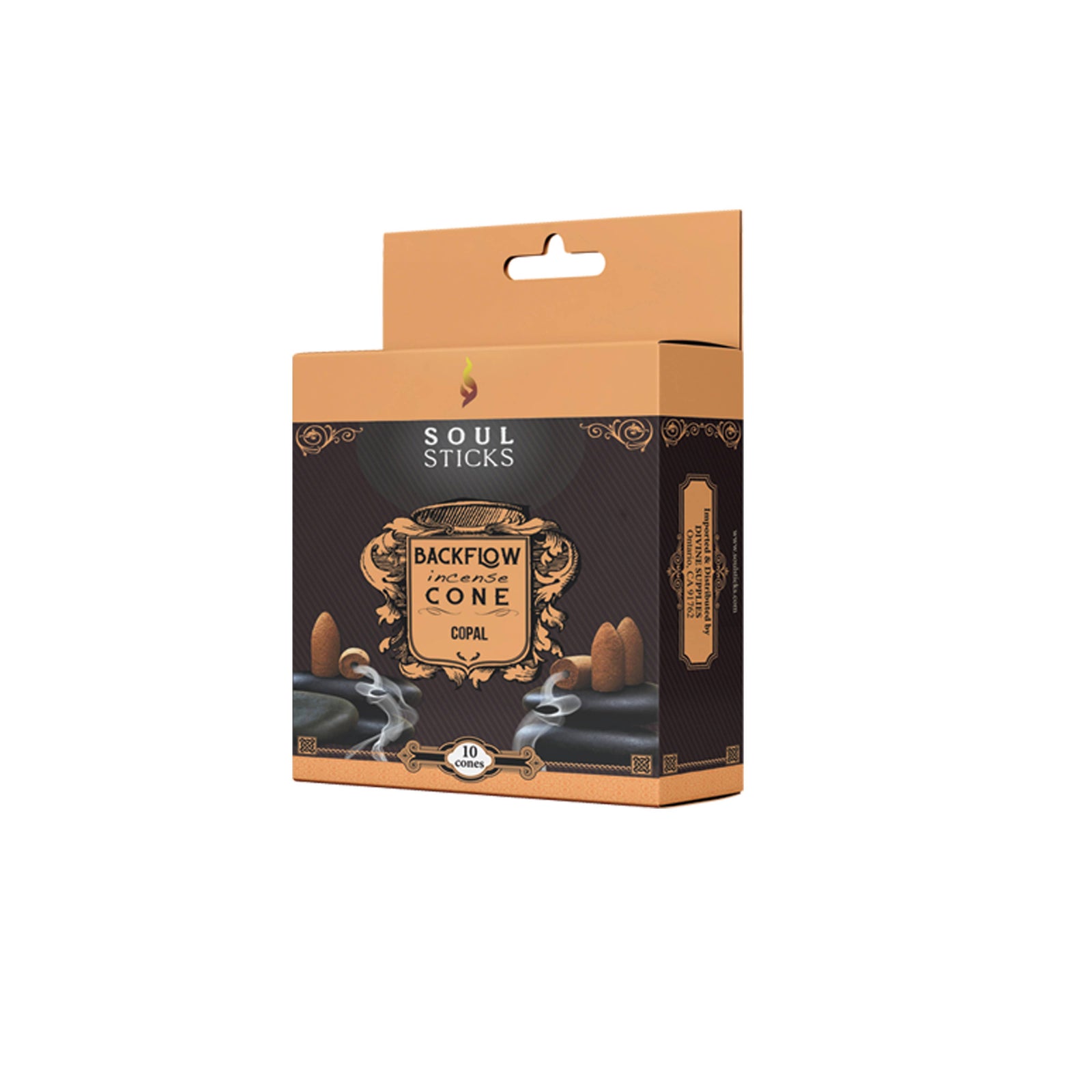 Soul Sticks Copal backflow incense cones package
